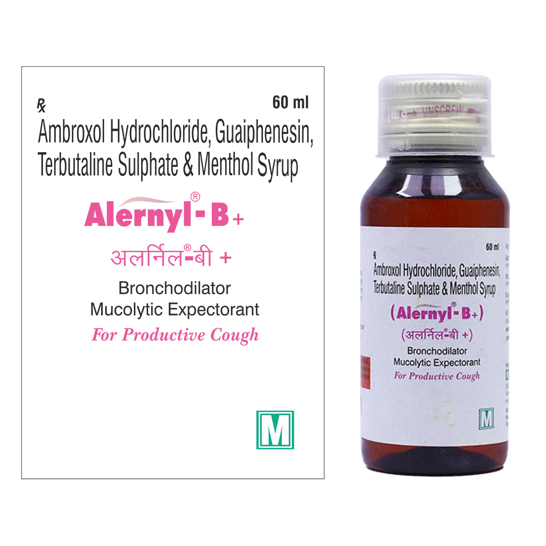 Ambroxol Guaiphenesin Terbutaline Syrup (Alernyl B+)