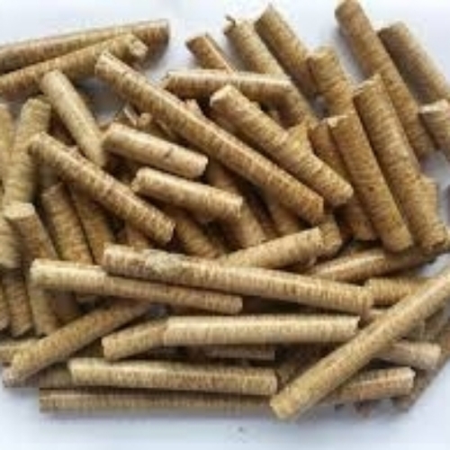 Brown Biomass Rice Husk Pellet
