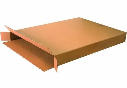 Flat Corrugated Brown Box
