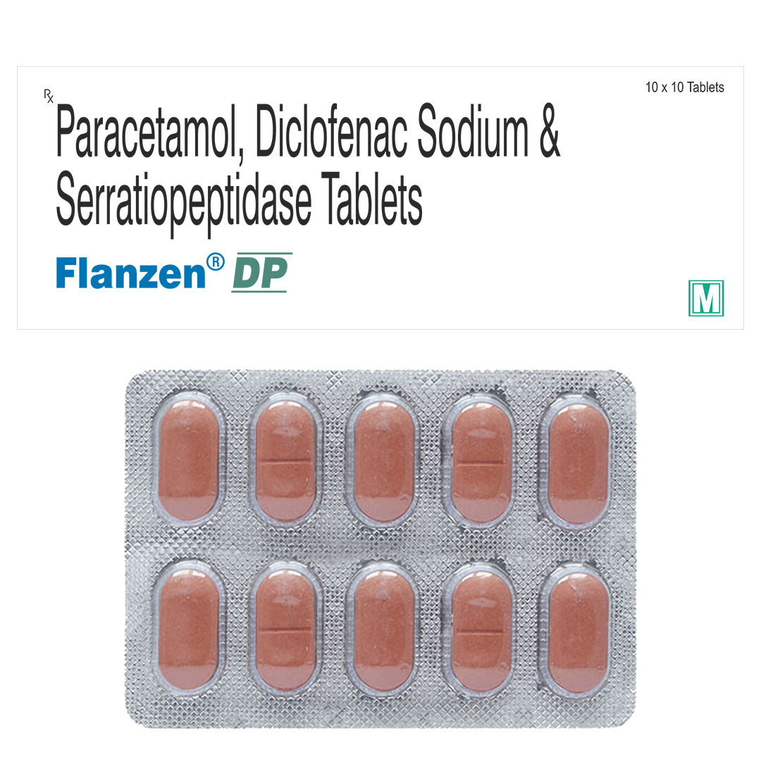 Paracetamol Diclofenac & Serratiopeptidase Tablets (flanzen Dp)
