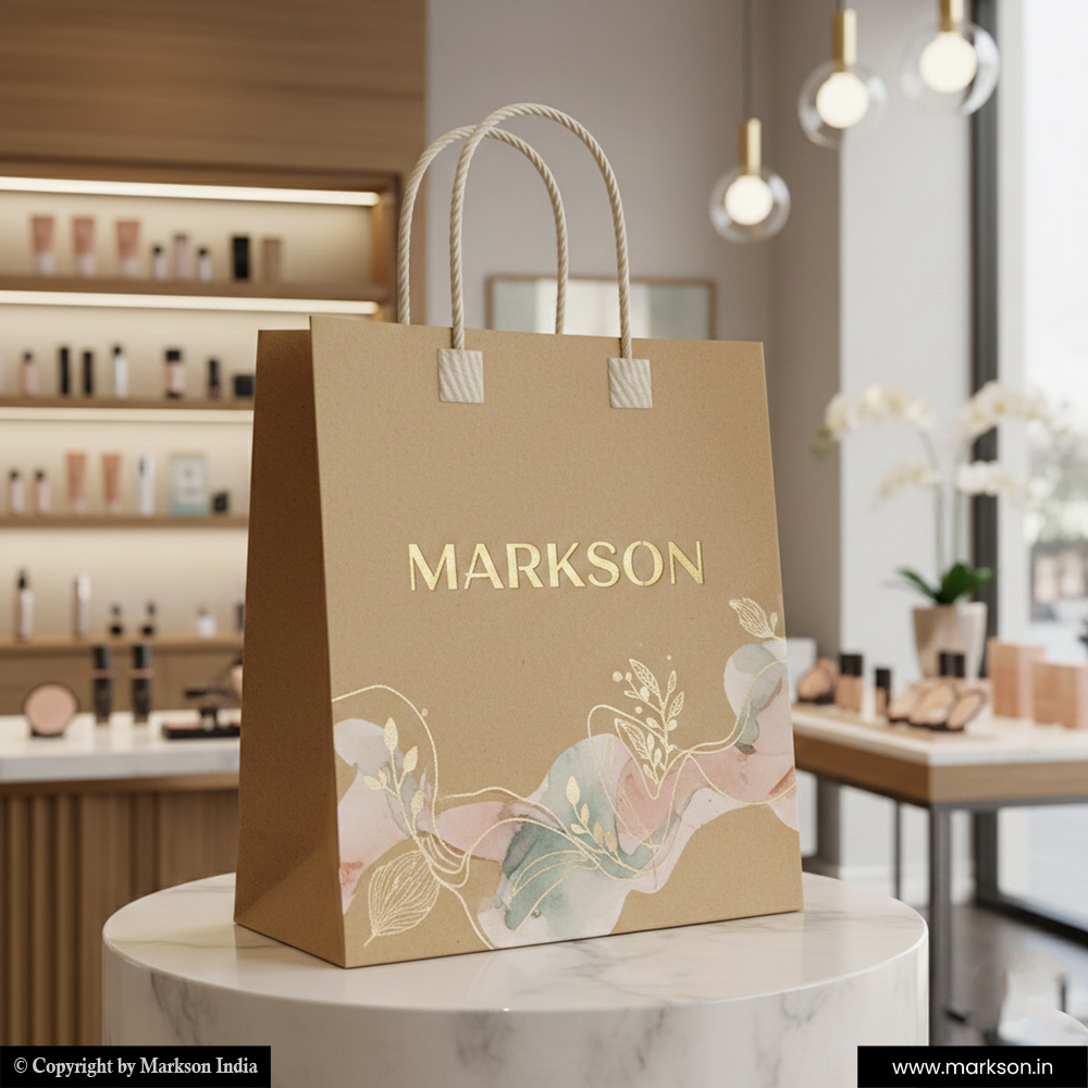 Printed Paper Bags With Twisted Pp Handle