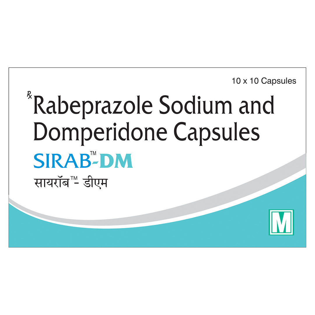 Rabeprazole Domperidone Capsules (Sirab-Dm) - Brand Name: Sirab-Dm