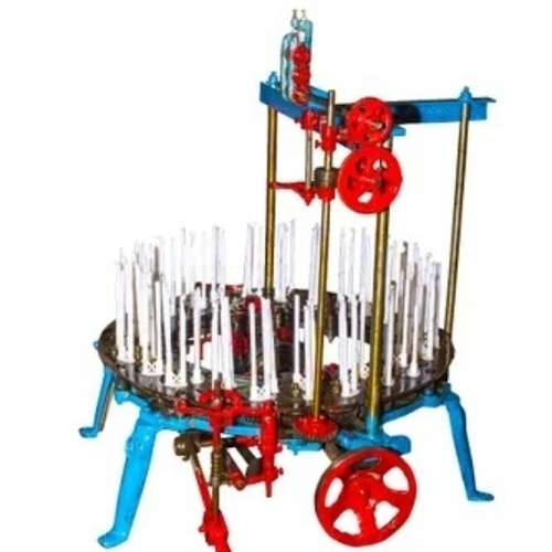 Semi-Automatic 48 Spindle Braiding Machine - Color: Blue