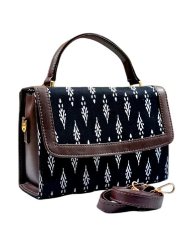 Black Hand Box Sling Bag