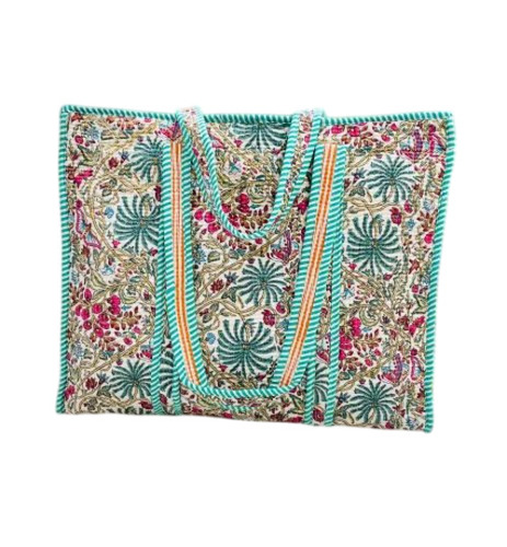 Designer Quilted Jhola Bag