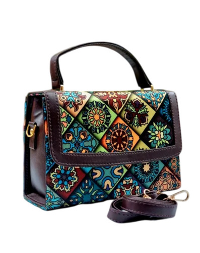 Printed Hand Box Sling Bag