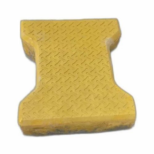80Mm I Shape Cement Paver Block - Color: Yellow