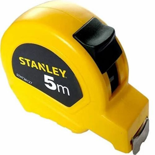 812 5 Meter Plastic Short Measuring Tape Yellow