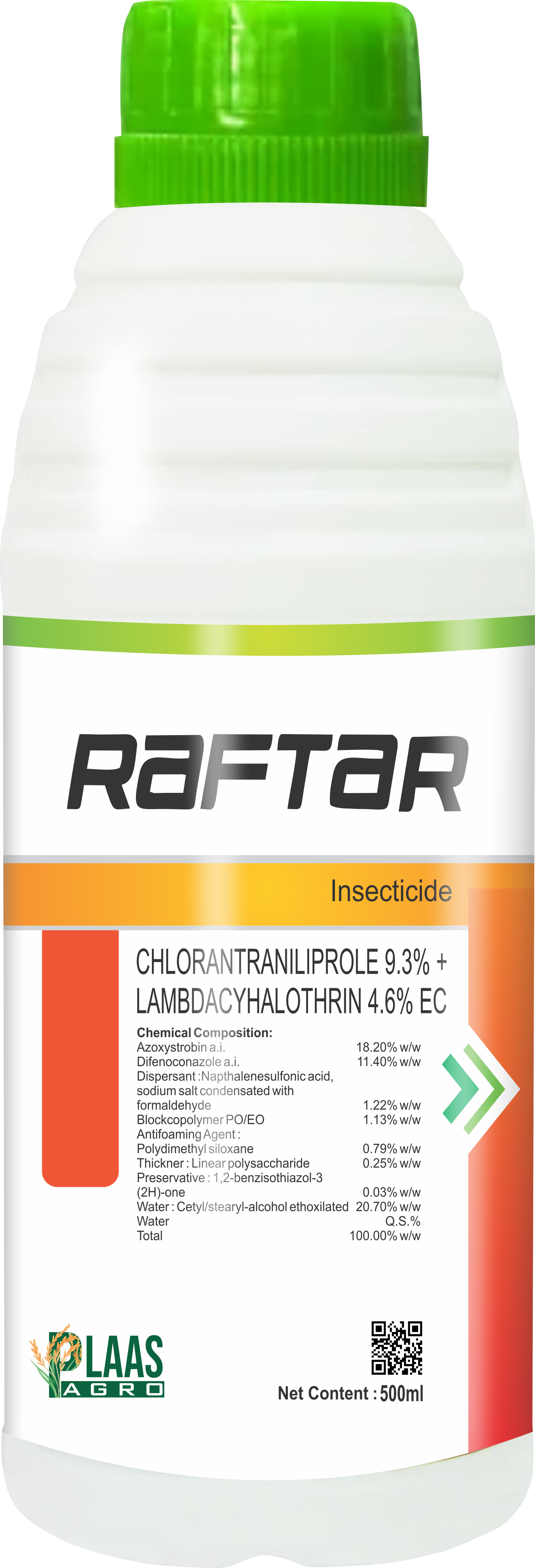 Chlorantraniliprole 9.3% + Lambdacyhalothrin 4.6% EC Insecticide