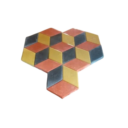 Concrete 3d Barfi Interlocking Tiles