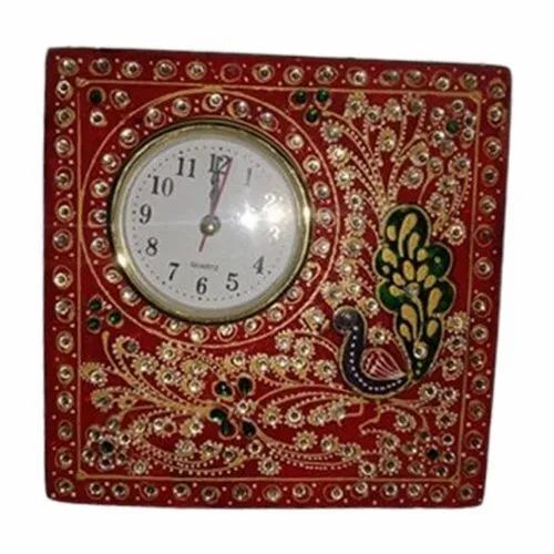 Handmade Square Marble Clock