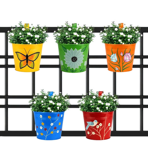 Printed Hanging Plant Pots