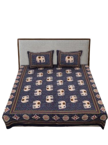 Rajasthani Print Cotton Double Bed Sheets