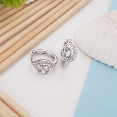 Silver Polished Women Earrings
