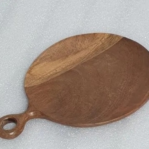 Smooth Finish Brown Wooden Tray