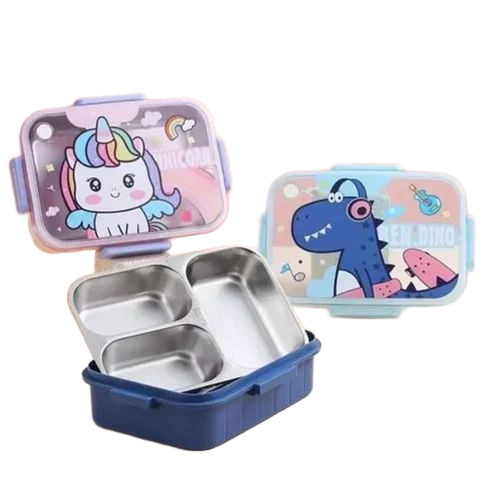 3 Grid Stainless Steel Lunch Box
