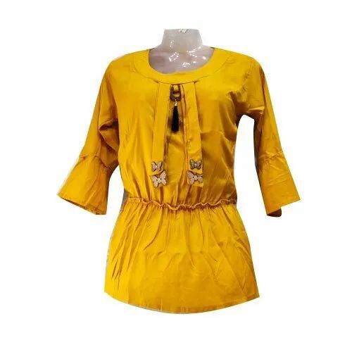 Ladies Cotton Plain Top