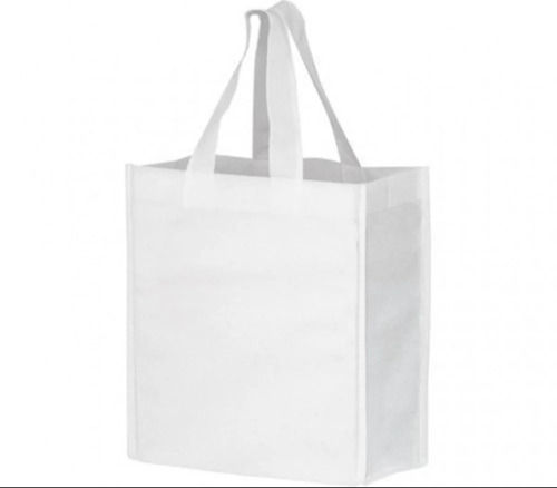 Loop Handle White Non Woven Bags