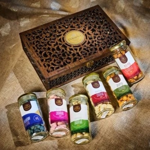 Mdf 6jar Dryfruit Gift Boxes