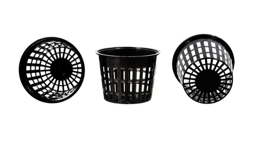 Plastic Net Pot - Color: Black