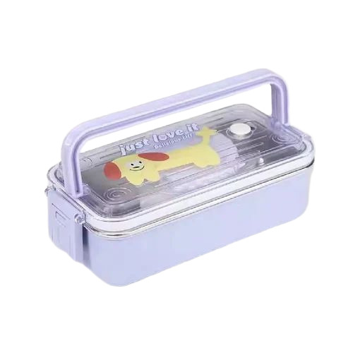 Stainless Steel Double-Decker Lunch Box