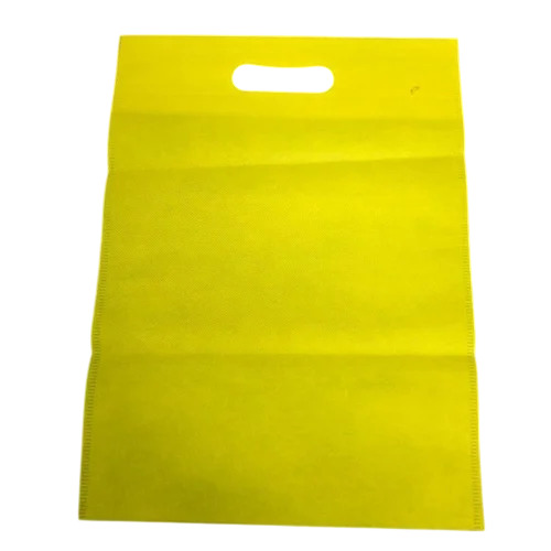 Yellow D Cut Non Woven Carry Bag