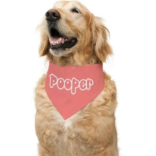 Dog Pooper Printed Bandana