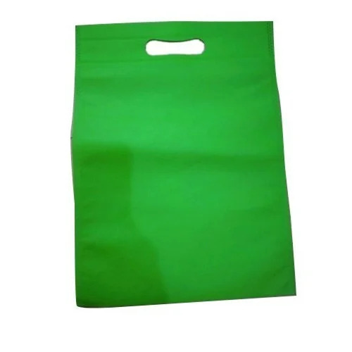 Green D Cut Non Woven Carry Bag