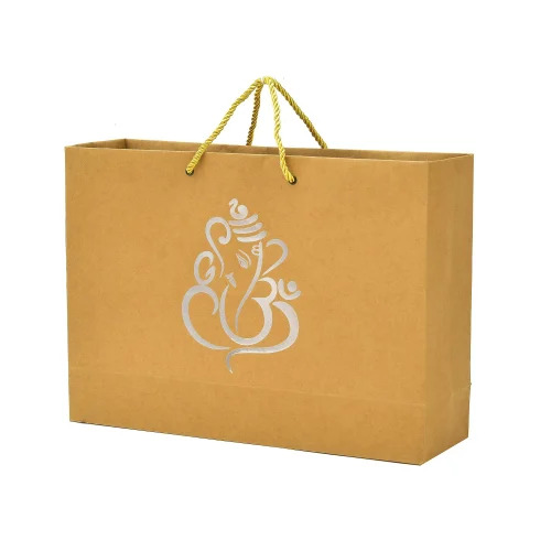 Printed Brown Paper Carry Bag