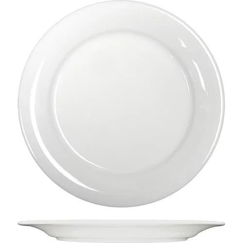 White Round Bone China Plate