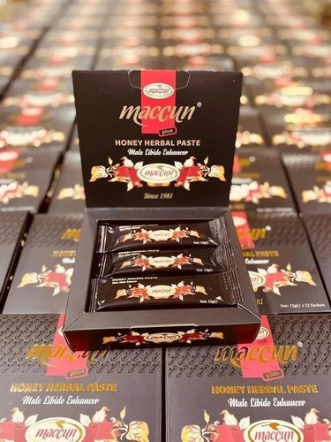 Available New Turkish Maccun Honey Epimedyumlu macun, 12 Sachets Bags