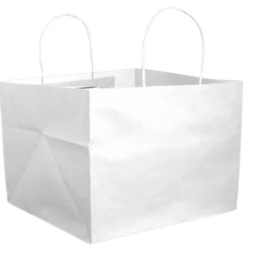 10kg White Plain Shopping Paper Bag