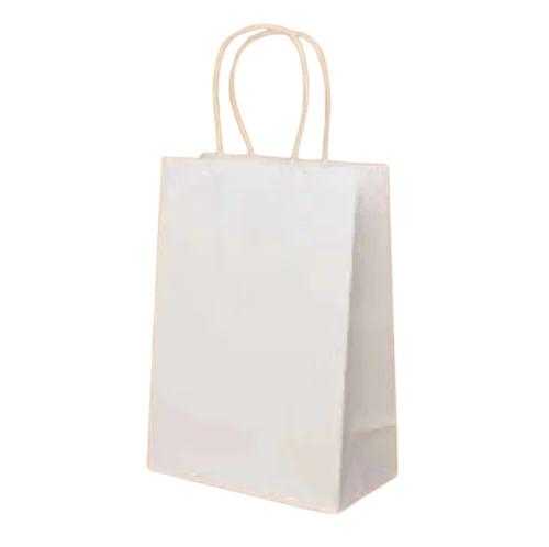150gsm White Plain Paper Shopping Bag