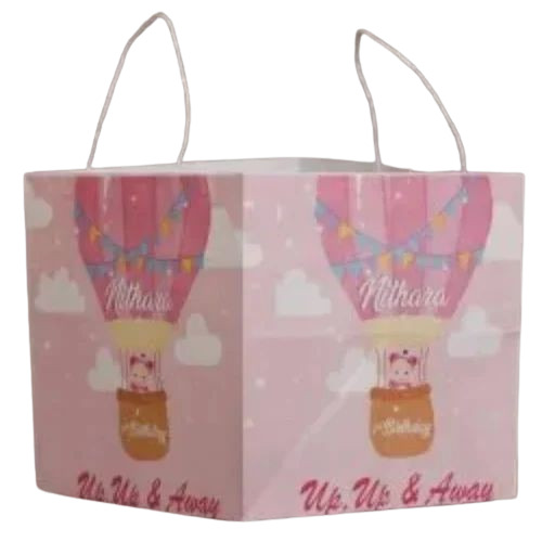 2kg Pink Printed Paper Shopping Bag