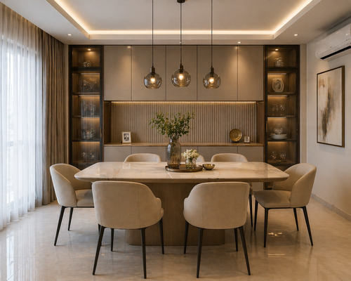 6 Seater Dining Table Set