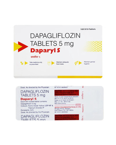 Daparyl Dapagliflozin Tablets 5 Mg - Drug Type: General Medicines