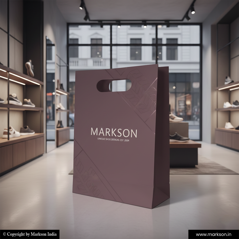 Multicolour Paper Bags with Die Cut Handle