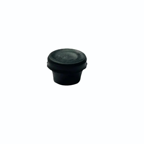 19x19 Round Pipe Plastic End Cap - Color: Black