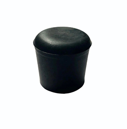 31X31 Round Pipe Outer End Cap - Color: Black