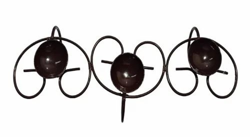 Black Iron Wall Candle Holder