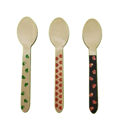 Disposable Printed Wooden Spoon