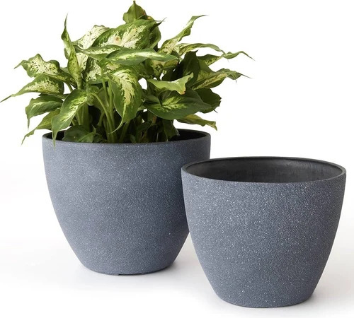 Glossy White Frp Garden Planters - Shape: Custom Choice
