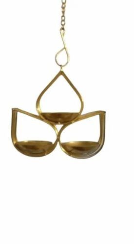 Golden Color Iron Candle Holder