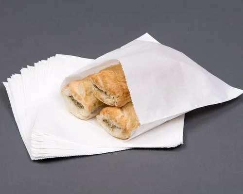 Grease Proof Paper Bags - Color: White