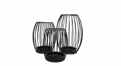 Iron Black T Light Candle Holder