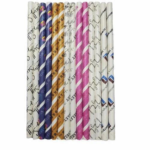 Printed Color Paper Straw