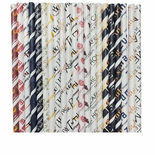 Printed Paper Straw By Green Ware Cutleries Pvt. Ltd.
