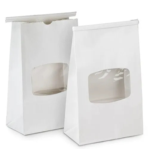 White Bakery Kraft Paper Bags