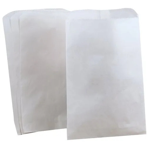 White Pinch Bottom Grocery Paper Bags