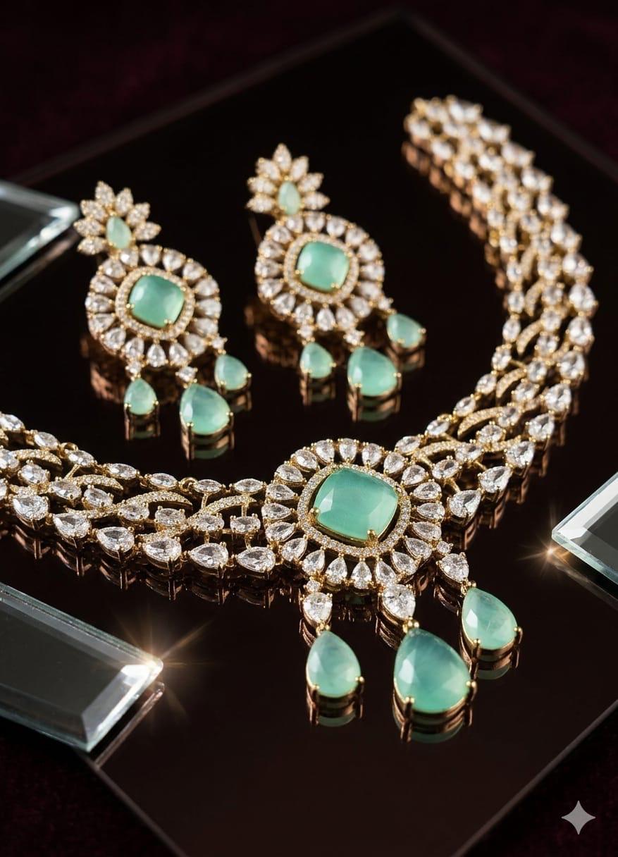 Mozonight Necklace Set - Earrings Type: Huggie Earrings